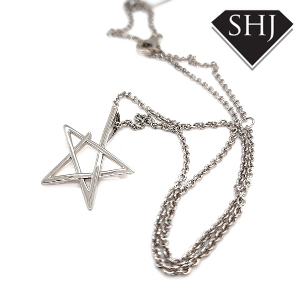 Silver Star Necklace Lucy Q