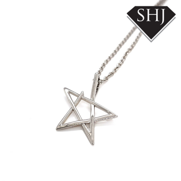 Silver Star Necklace Lucy Q