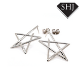 Lucy Q Silver Star Stud Earrings