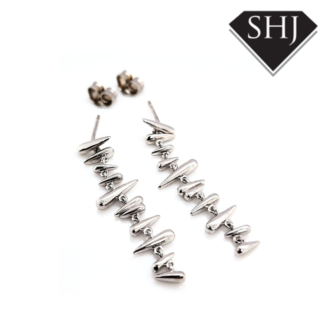 Silver Drop Earrings Lucy Q
