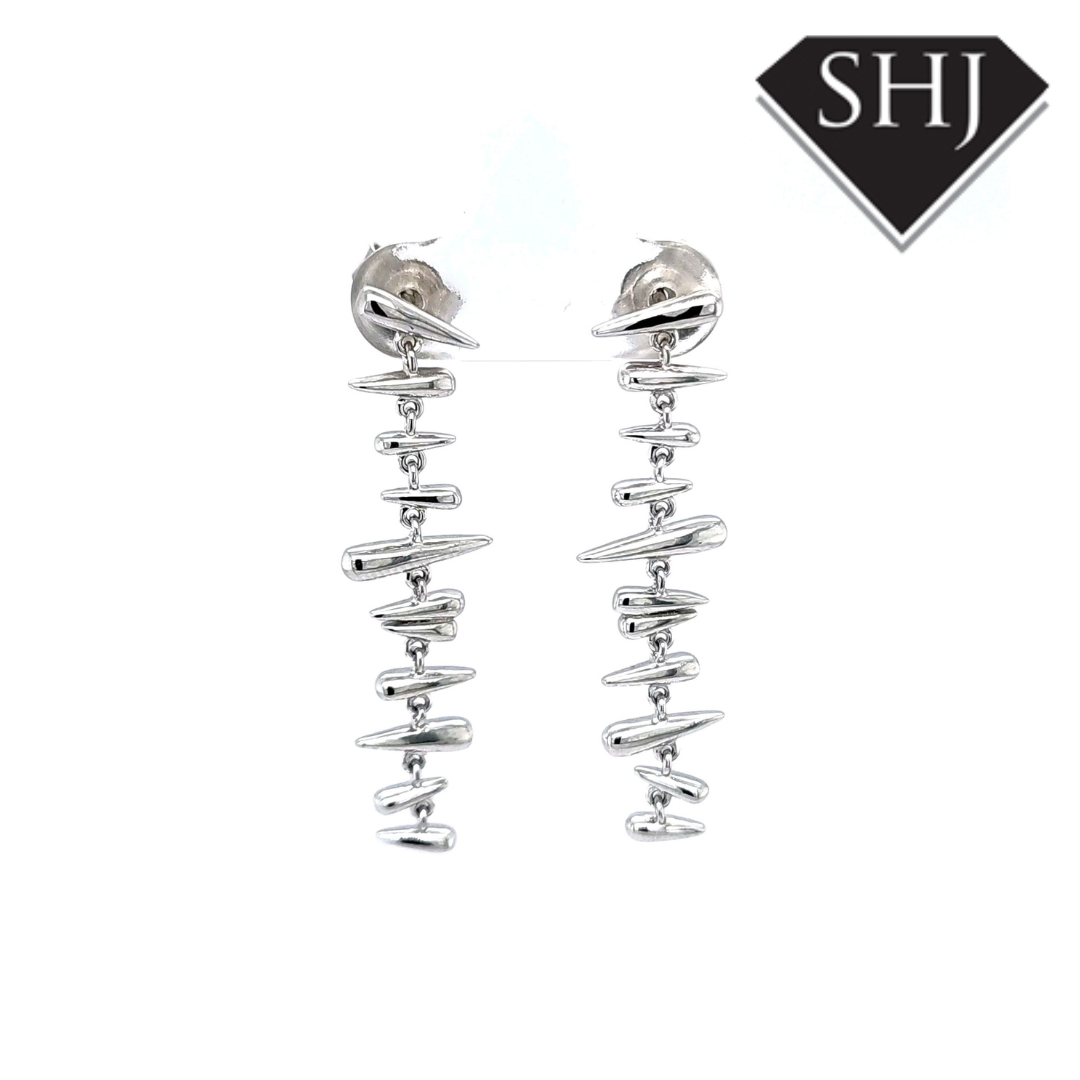 Silver Drop Earrings Lucy Q