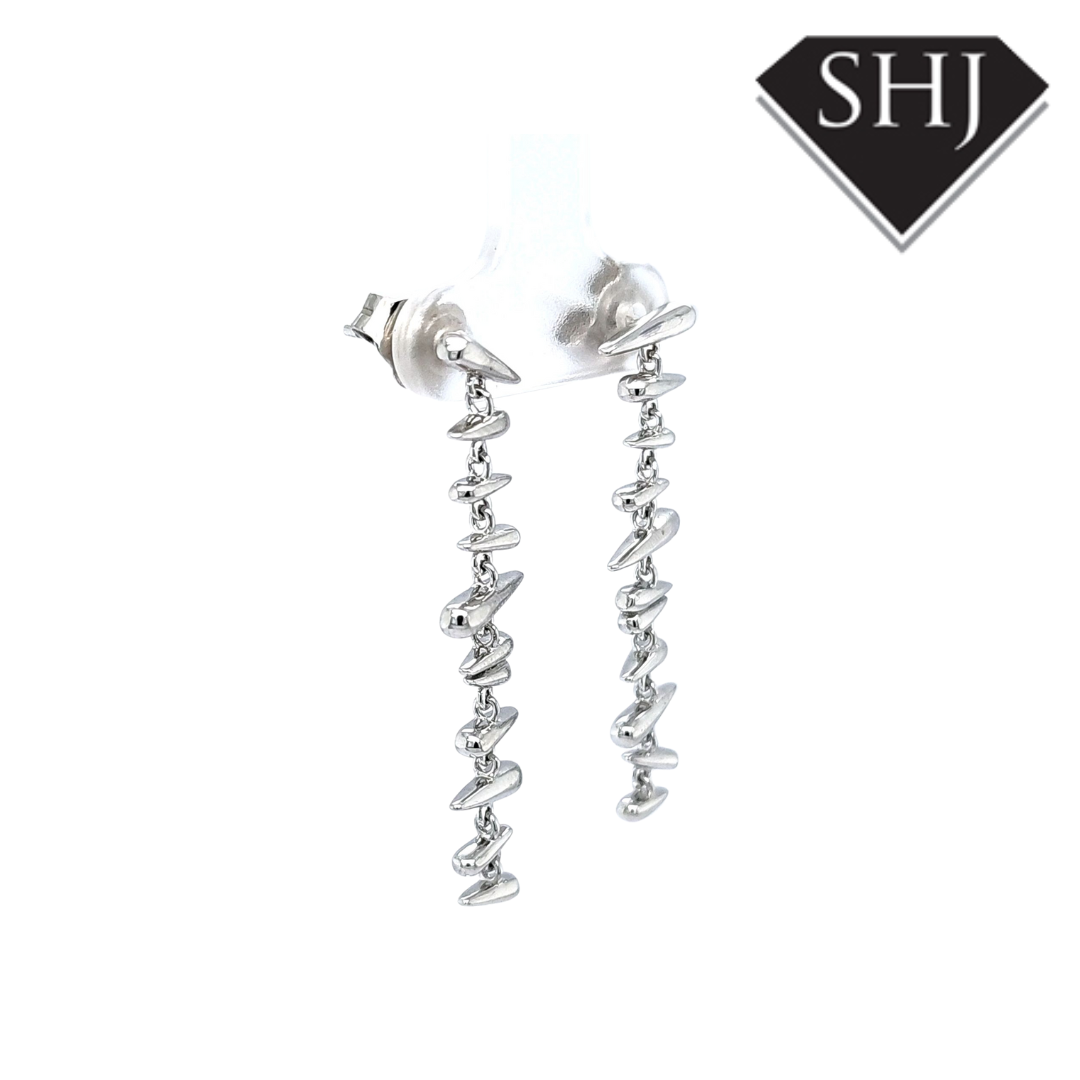 Silver Drop Earrings Lucy Q