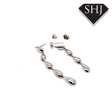 Silver Drop Earrings Lucy Q