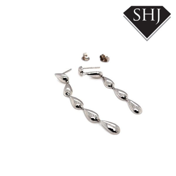 Silver Drop Earrings Lucy Q