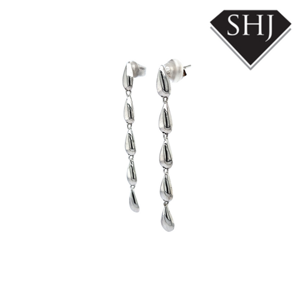 Silver Drop Earrings Lucy Q