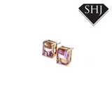 9ct Yellow Gold Ametrine Stone Set Earrings