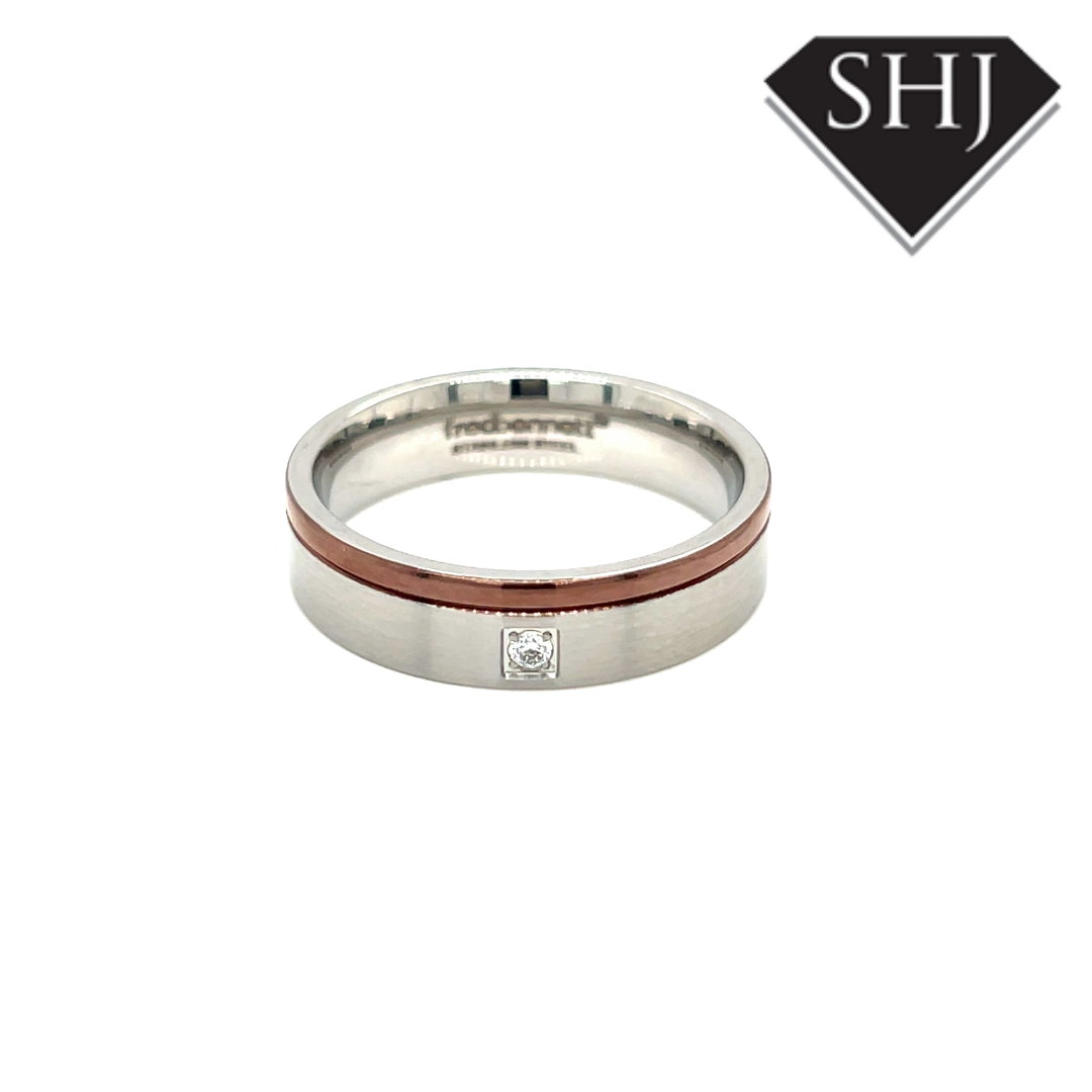 Tungsten CZ Gents Band