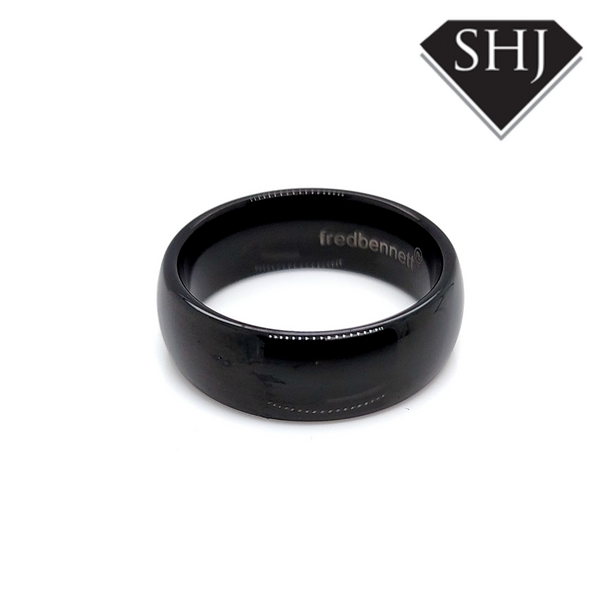 Gents Black Tungsten Ring