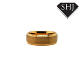 Gents Gold Tungsten Ring