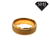 Gents Gold Tungsten Ring