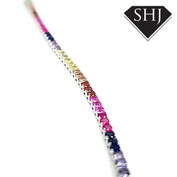 Silver Rainbow Bracelet