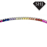 Silver Rainbow Bracelet