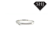 9ct White Gold Diamond Ring