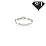 9ct White Gold Diamond Ring