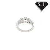 9ct White Gold Bubble Ring 0.27ct