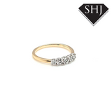 9ct Yellow Gold 7 Stone Eternity Ring 0.39ct