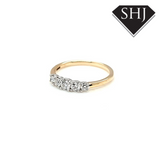 9ct Yellow Gold 7 Stone Eternity Ring 0.39ct