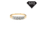 9ct Yellow Gold 7 Stone Eternity Ring 0.39ct