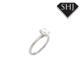 Platinum Single Stone Lab Grown 1.00ct Ring D VS1