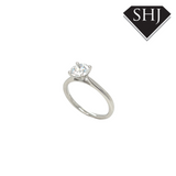 Platinum Single Stone Lab Grown 1.00ct Ring D VS1