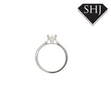 Platinum Single Stone Lab Grown 1.00ct Ring D VS1