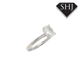 Platinum Oval Lab Grown Diamond Ring