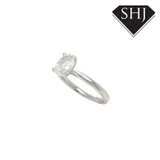 Platinum Oval Lab Grown Diamond Ring