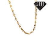 14ct Yellow Gold Fancy Rope Style Necklace