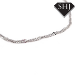 9ct White Gold Rope Style Bracelet