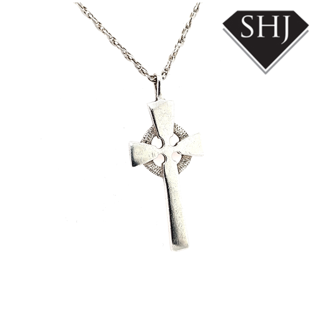 Silver Celtic Cross and Chain