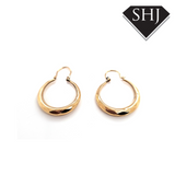 9ct Yellow Gold Creole Hoop Earrings