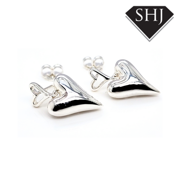 Silver Heart Earrings