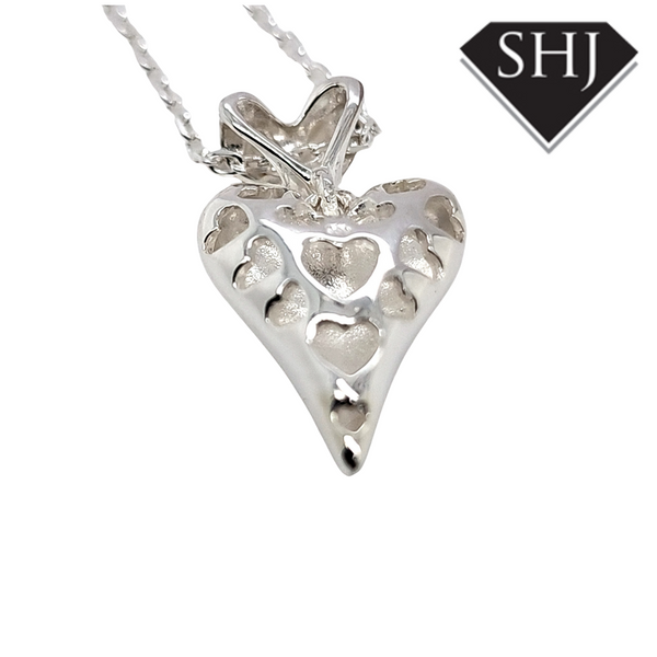 Silver Heart Pendant and Chain