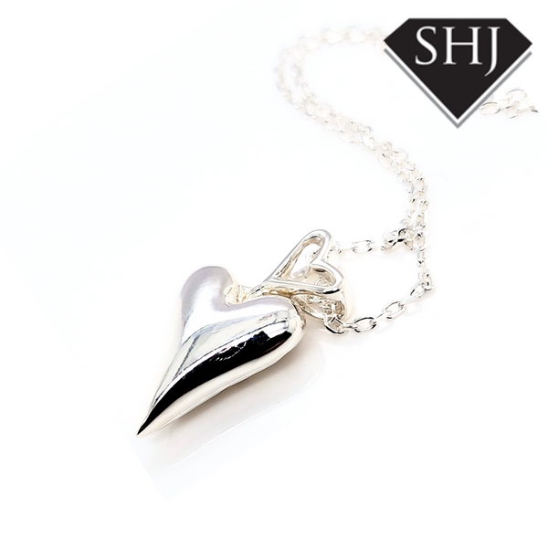 Silver Heart Pendant and Chain