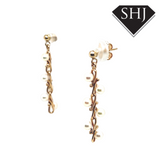 9ct Yellow Gold Pearl Earrings