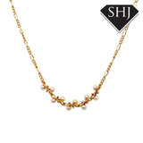 9ct Yellow Gold Pearl Necklace