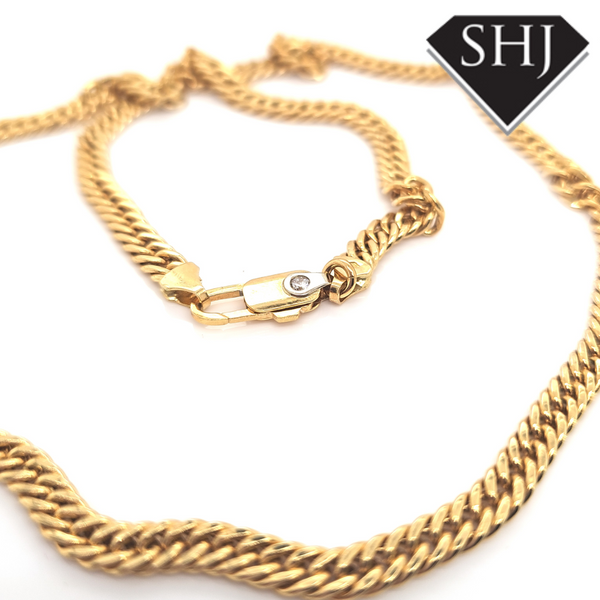 18ct Yellow Gold Fancy Necklace 15g