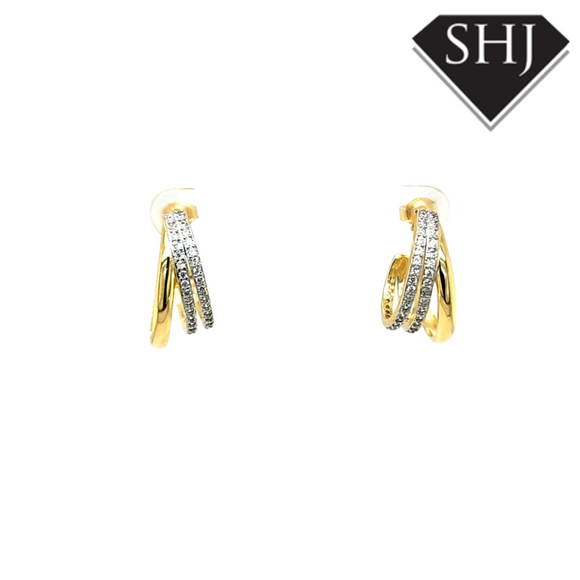 Gold Plated Silver Earrings