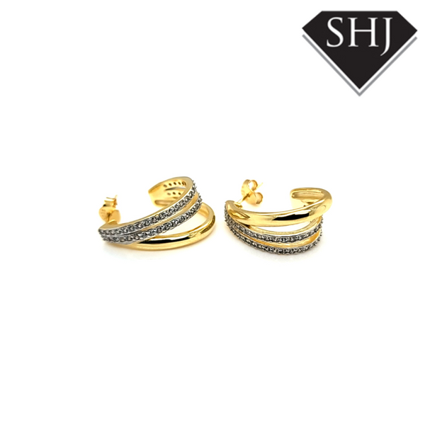 Gold Plated Silver Earrings