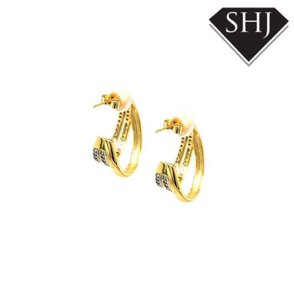 Gold Plated Silver Earrings