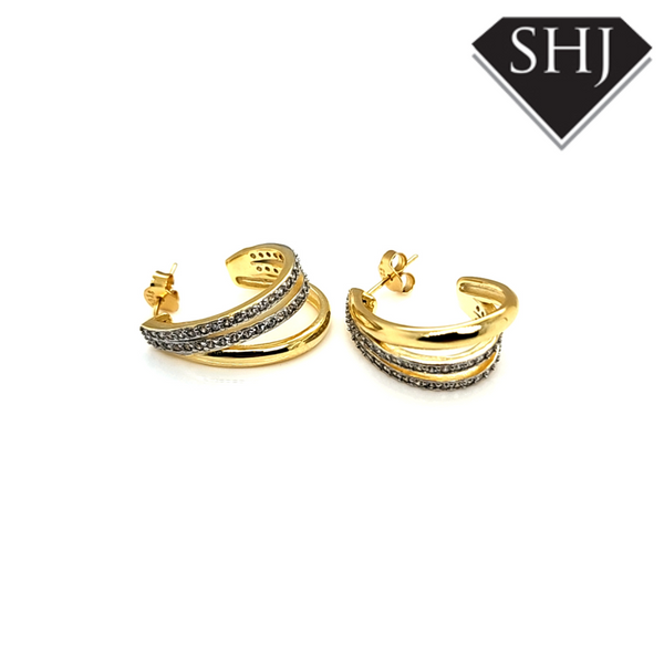 Gold Plated Silver Earrings