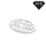 Tree of Life Silver Brooch