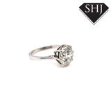 18ct White Gold Diamond Single Stone Ring 4.50ct