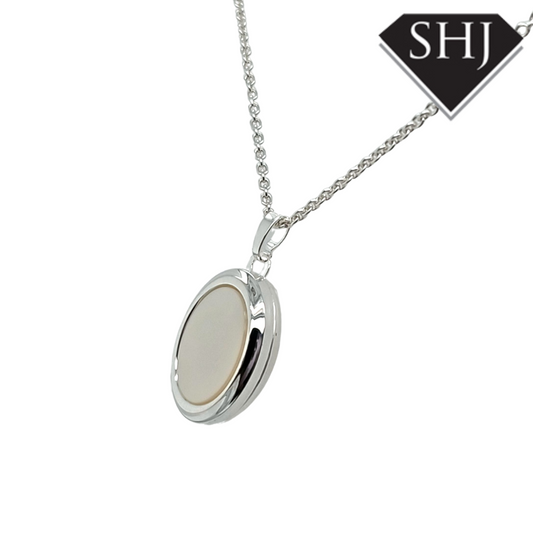 Silver MOP Locket