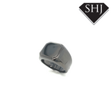 Gunmetal Silver Plated Ring