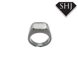 Gunmetal Silver Plated Ring