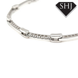 18ct White Gold Diamond Bracelet