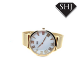 SHJ Gold Bracelet Watch