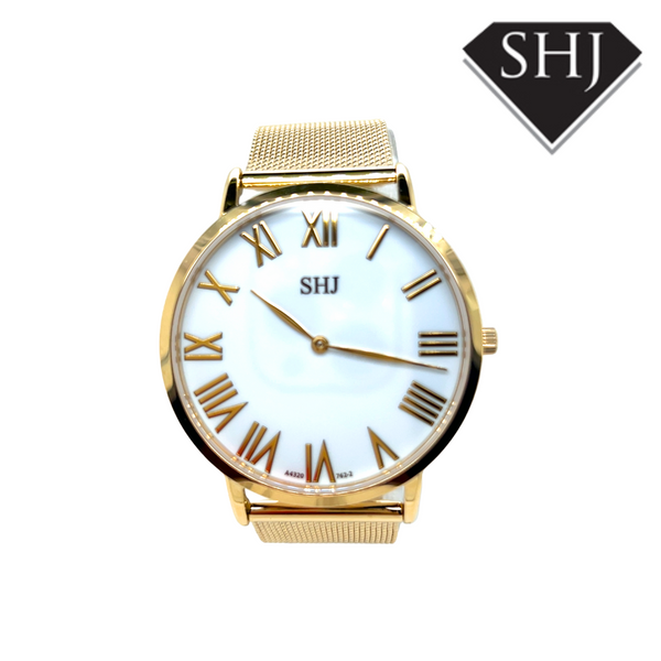 SHJ Gold Bracelet Watch