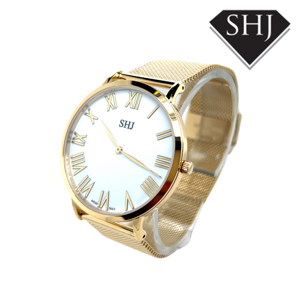 SHJ Gold Bracelet Watch